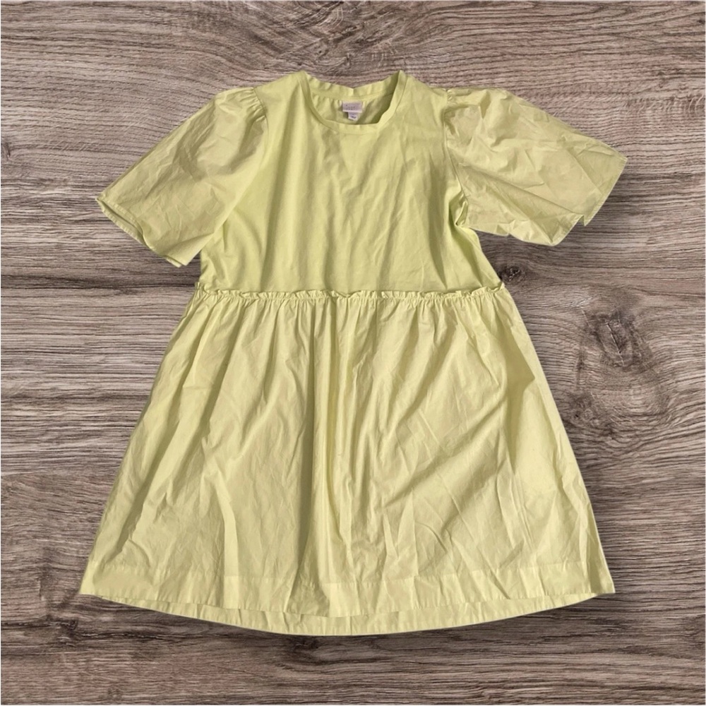 A New Day Yellow Mini Puff Sleeve Sundress